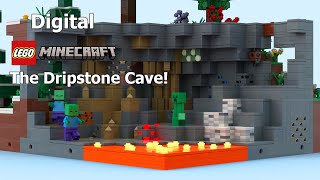 Digital Lego Minecraft World  The Dripstone Cave 5 [upl. by Tammany]