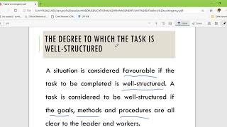 Fiedlers Contingency Theory of Leadership [upl. by Ide536]