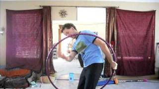 Hoop Tricks How to do a vertical step through [upl. by Etyam653]