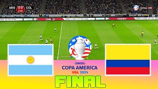 ARGENTINA vs COLOMBIA  Final Copa America 2024  Full Match All Goals  Football Match [upl. by Mcdowell]