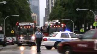 Explosion in transformer vault rocks Chicago Lincoln Park highrise July 6 2010 [upl. by Ertemed]