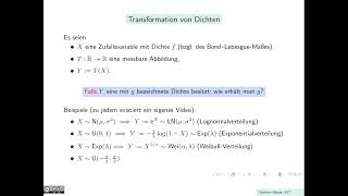 Transformation von Dichten [upl. by Mintun]