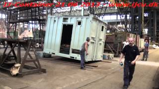 DNV 271 Impact Drop Test 13 Off Shore Container [upl. by Gunning]