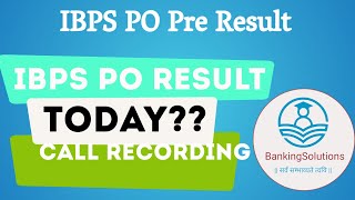 🟢 Result of IBPS PO Pre 2024 Result Today ibps result [upl. by Leinoto]