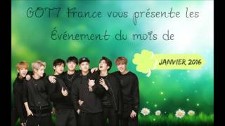 Récapitulatif de Janvier 2016 sur GOT7 par Halmoni [upl. by Parks]