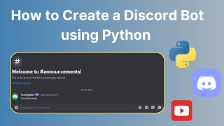 How to Create a Discord Bot using Python [upl. by Lasley]