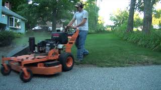 Mowing with Scag SWZT48541FS 48quot Hydro Walk Behind Short version [upl. by Caz527]