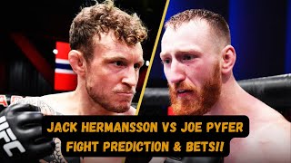 Joe Pyfer vs Jack Hermansson Fight Prediction and My Bet [upl. by Bruckner583]