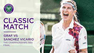 Steffi Graf vs Arantxa Sanchez Vicario  Wimbledon 1995 Final  Full Match [upl. by Rodina]