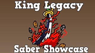 King Legacy Saber Showcase [upl. by Bala265]