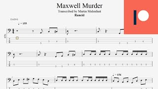 Rancid  Maxwell Murder bass tab [upl. by Kitarp]