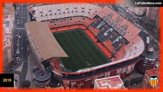 Evolución estadio Mestalla Valencia Club de Fútbol [upl. by Odnarb]