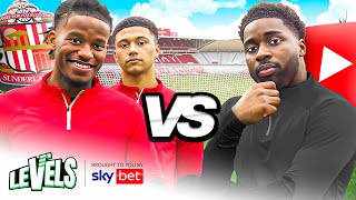 2 Pro Footballers vs 1 YouTuber  SUNDERLAND vs PK HUMBLE [upl. by Yejus]