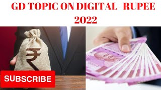 GD TOPIC ON DIGITAL RUPEELECTURETTE amp GD TOPICSSB amp AFSBSSB SUCCESS [upl. by Pugh]