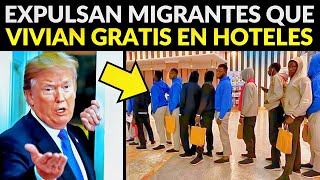 EEUU EXPULSA MIGRANTES QUE VIVÍAN GRATIS EN HOTELES [upl. by Aracal]