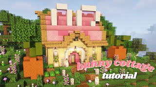 Easy Cute Minecraft Bunny House [upl. by Attenweiler]