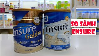 So sánh 2 dòng sữa Ensure úc và Ensure Gold bổ sung dinh dưỡng cho người mới ốm dậy [upl. by Neztnaj]