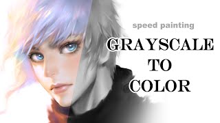 Grayscale To Colorseep painting [upl. by Luci30]