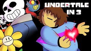 Undertale Complete Storyline Animated in 3 minutes Undertale Animation [upl. by Lash]