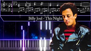 Billy Joel  This Night  Piano Tutorial [upl. by Luna]