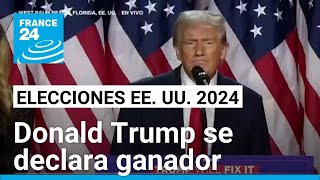 quotQuiero agradecer a Estados Unidos por darme el honor de ser su 47º presidentequot Donald Trump [upl. by Nirret19]