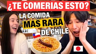 ESPAÑOLA REACCIONA a JAPONES prueba EN CHILE los POROTOS CON RIENDAS tabodejapon [upl. by Sension]