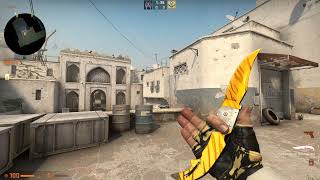 Knife Glove Combo Broken Fang Gloves Yellow banded and Falchion Knife Tigertooth CSGO [upl. by Mure]