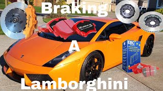 Lamborghini Gallardo Brake Replacement Lamborghini [upl. by Eniak]