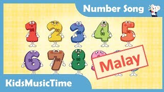 Number Song 110 in Malay  Learn Malay  Bahasa Melayu  KidsMusicTime [upl. by Forsta]