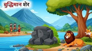 एक बुद्धिमान शेर की कहानी  Panchatantra Ki Kahani  Hindi Cartoon [upl. by Rogerg]