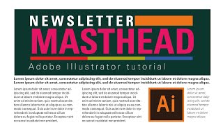 How to Create a Newsletter Masthead [upl. by Buffo]