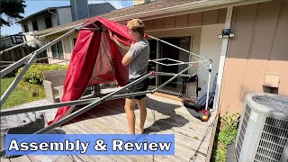 CROWN SHADES 10x10 Pop Up Canopy  Assembly amp Review [upl. by Theobald]