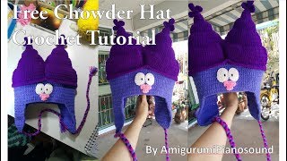 Free Chowder Hat Crochet Tutorial [upl. by Nohtiek]