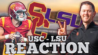 USC  LSU REACTION  The Landscape of the Big Ten has changed with Trojans STATEMENT WIN [upl. by Tnarud]