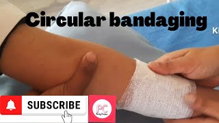 Circular bandaging by PC nursing procedure [upl. by Nesral]