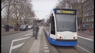 Netherlands Amsterdam tram 7 ride from Elandsgracht to Plein 4045 [upl. by Inig523]