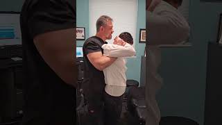 Chiropractic Adjustment  Standing Thoracic Lift chiro chiropracticadjustment getadjusted [upl. by Nyrmac]