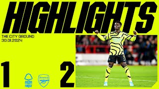 HIGHLIGHTS  Nottingham Forest vs Arsenal 12  Gabriel Jesus Saka [upl. by Maddis]