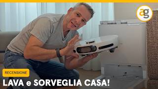 ROBOT ASPIRAPOLVERE e LAVAPAVIMENTI che SORVEGLIA CASA Recensione EzViz rs20 pro [upl. by Lathe]