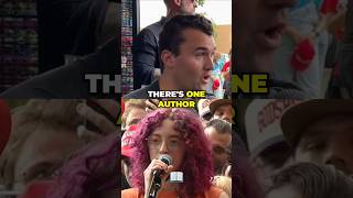 CHARLIE KIRK Mostly PEACEFUL DEBATE About BIBLE Turns HEATED Epic Meltdown shorts short god [upl. by Gnik268]