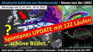 UPDATE Schneefälle am Wochenende und LMG nächste Woche  das Neueste in Kürze  12Z thundersnow [upl. by Razaile]