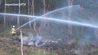 BrandAusbruch in der Döberitzer Heide bei Berlin  Mehrere Tausend qm abgebrannt [upl. by Brom575]