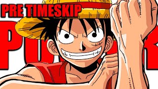 How Strong Is Luffy PreTimeskip  One Piece [upl. by Eiuqnimod]