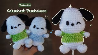 How to Crochet Pochacco  Easy and Cute  Amigurumi tutorial [upl. by Leanor]