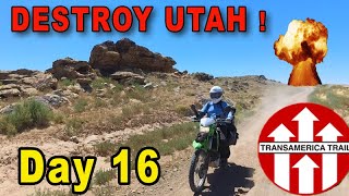 Trans America Trail Motorcycle Adventure to Moab on KLX 300 amp Tenere 700 [upl. by Urd783]