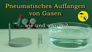 Pneumatisches Auffangen von Gasen  wie und warum [upl. by Aieken]