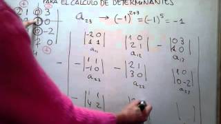 MAT 2º BACHÁLGEBRA Cómo calcular un determinante por el método de Chio o del pivote [upl. by Knudson]