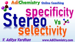 StereospecificityStereoselectivityOrganic reactionsIIT JAM CSIR NET GATE AdiChemistry [upl. by Lenoyl]