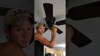 Installing a ceiling fan [upl. by Worden]