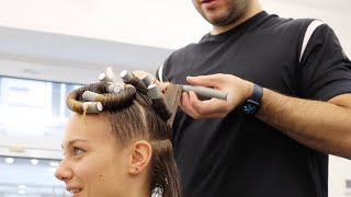 DAUERWELLE FÜR FRAUEN  NUR 8 WICKLER 🤯  GROßE LEICHTE LOCKEN  BEACH WAVES [upl. by Gerrie121]